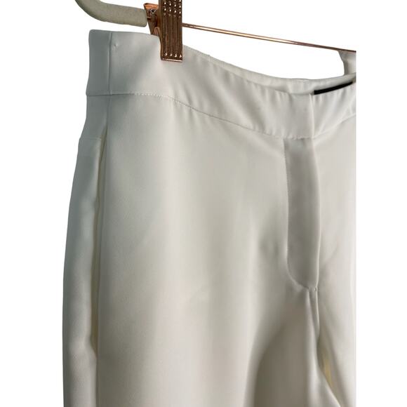 Rag & Bone Dress Pants Cropped Wide Leg High Rise Patch Pockets White Size 8 - Picture 8 of 10